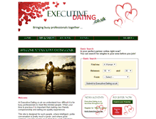 Tablet Screenshot of executive-dating.co.uk